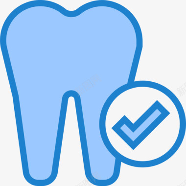 牙齿健康护理29蓝色图标图标