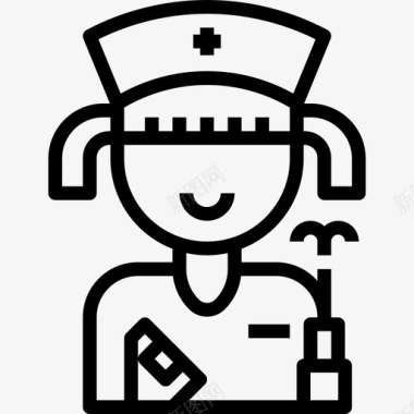护士护士职业13直系图标图标