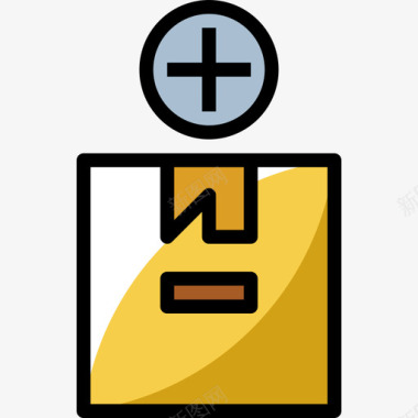 中秋节包装素材包装交付52线性颜色图标图标