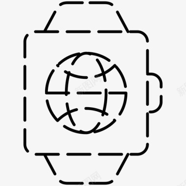 智能门窗图标智能手表全球国际图标图标