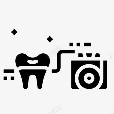 牙科牙科hilo护理牙线图标图标