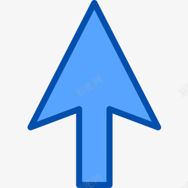 鼠标指针网站和电子邮件4蓝色图标图标