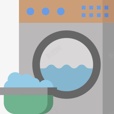 洗衣机家用电器12台平板图标图标