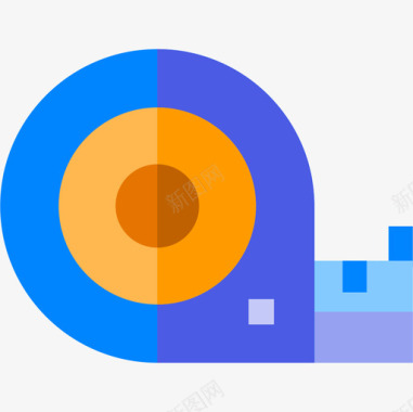 卷尺室内2扁平图标图标