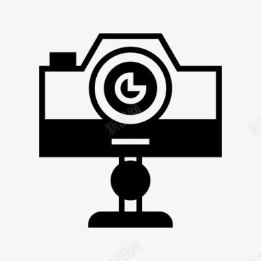 相机首页照相机装置电子图标图标