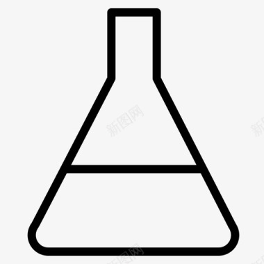 烧杯erlenmeyer烧杯化学图标图标