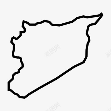 叙利亚地图阿拉伯大马士革图标图标