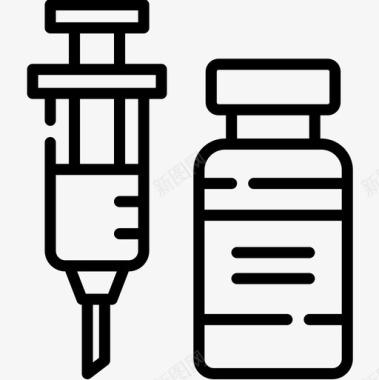 水痘疫苗疫苗药学35线性图标图标