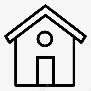 房屋建筑物家具图标图标