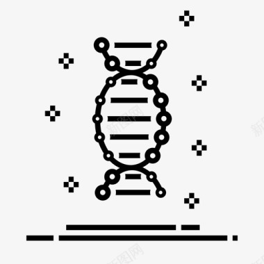 螺旋dna生物学脱氧核糖核酸图标图标