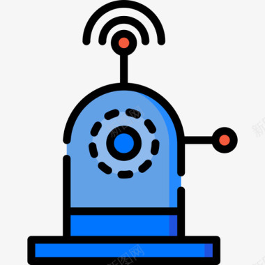 家居详情页网络摄像头智能家居11线性颜色图标图标