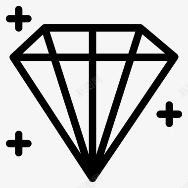 珠宝设计png免扣钻石珠宝用户图标图标