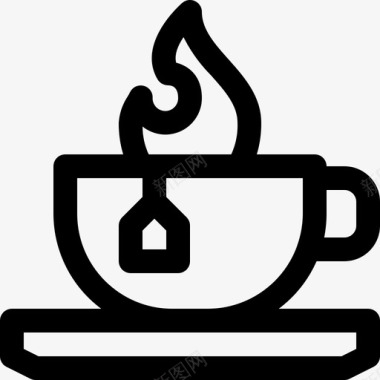 热茶咖啡因咖啡图标图标