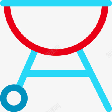 烧烤野餐41线性颜色图标图标