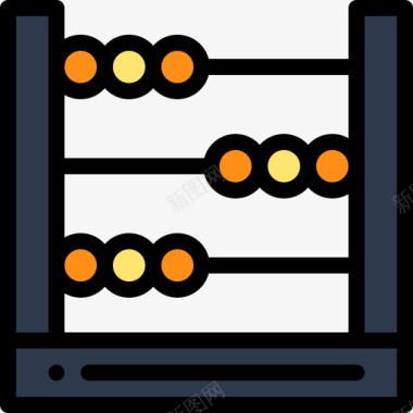 金融等距算盘金融103线颜色图标图标