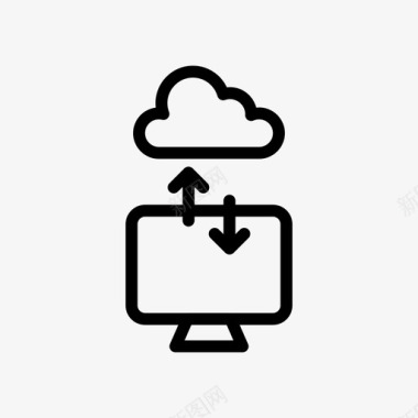 云服务器上传云服务器存储图标图标