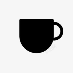 厨房玻璃杯放进杯子饮料玻璃杯图标高清图片