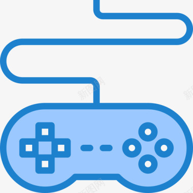 游戏科技54蓝色图标图标