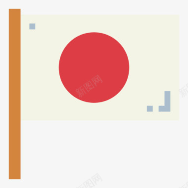 旗帜日本40扁平图标图标