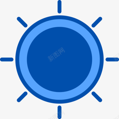 天气提示日蚀186号天气蓝色图标图标