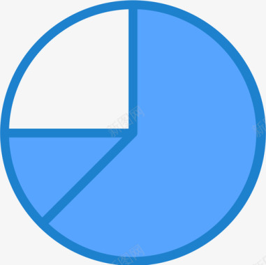 饼图商务265蓝色图标图标