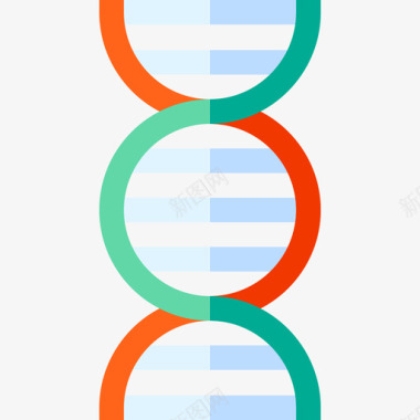 DNA图案Dna过敏6级平坦图标图标
