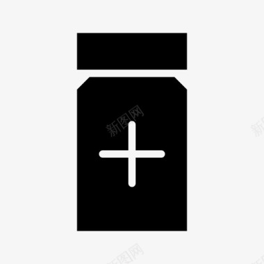 瓶药瓶胶囊护理图标图标