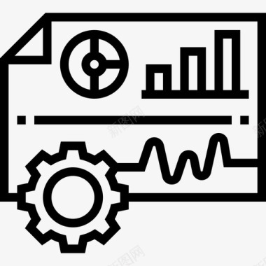 要素分析分析业务管理37线性图标图标