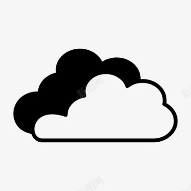 云雨暴风雨图标图标