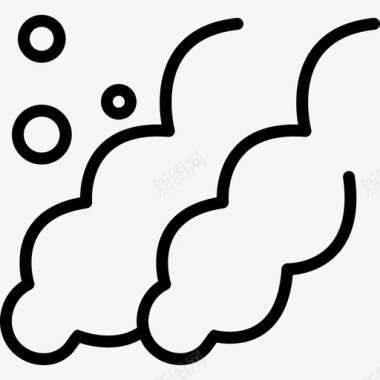 二氧化碳化学云图标图标