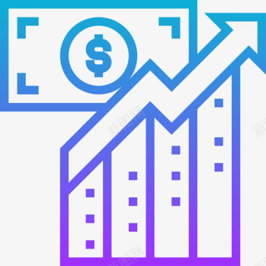 营销图表图表商业管理38梯度图标图标