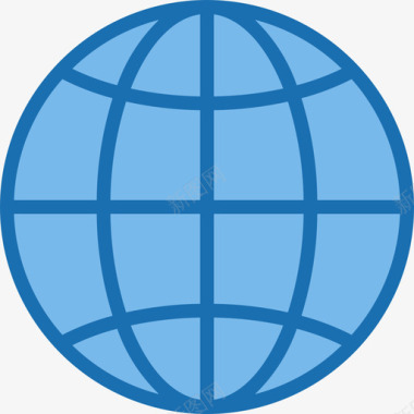 世界地址3蓝色图标图标