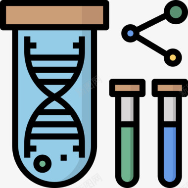 3D背景线性遗传学3图标图标