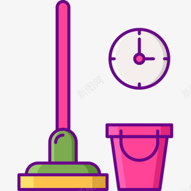 优惠卷线性图标清洁清洁57线性颜色图标图标