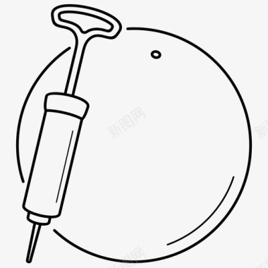 手泵空气球图标图标
