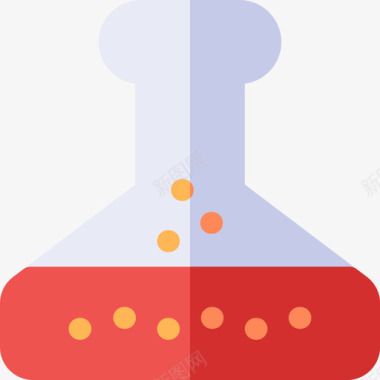 烧瓶化学28扁平图标图标
