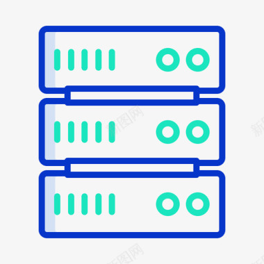 服务器网站服务器网站服务器和主机5轮廓颜色图标图标