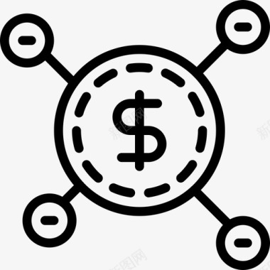 网页欣赏硬币网页和搜索引擎优化5线性图标图标