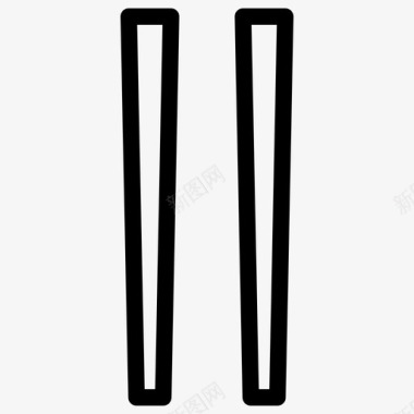 筷子竹子中国筷子图标图标