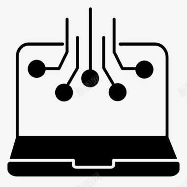 电脑cpu电子图标图标