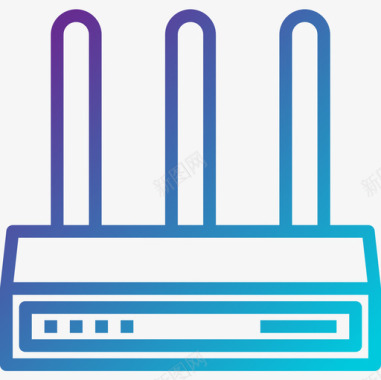 路由器路由器通信115梯度图标图标