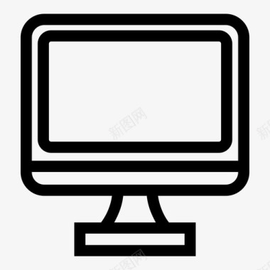 显示器电脑电脑显示器液晶显示器图标图标