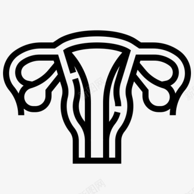 子宫女性妇科图标图标