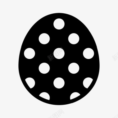 圆点圆点蛋复活节彩绘图标图标
