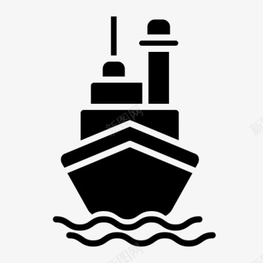 船运输131字形图标图标