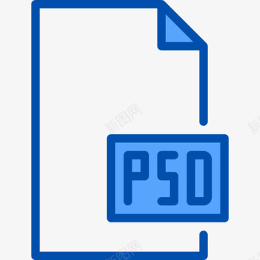 Psd文件和文件夹12蓝色图标图标