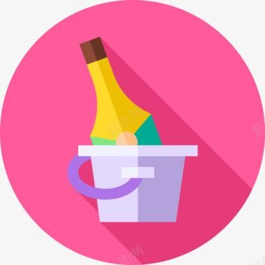 晚上香槟晚上2点公寓图标图标