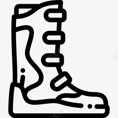 滑雪靴极限运动18直线型图标图标