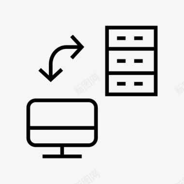 信息传输信息传输计算机数据库图标图标