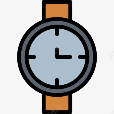 logo标识腕表驱动2线性颜色图标图标